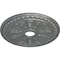 Ekena Millwork Bristol Ceiling Medallion (Fits Canopies up to 3 7/8"), 23 1/2"OD x 3 7/8"ID x 1"P, Platinum CM23BIPLS - alternate 3